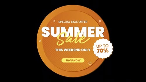 Modern Animated Summer Sale Promotion Badge