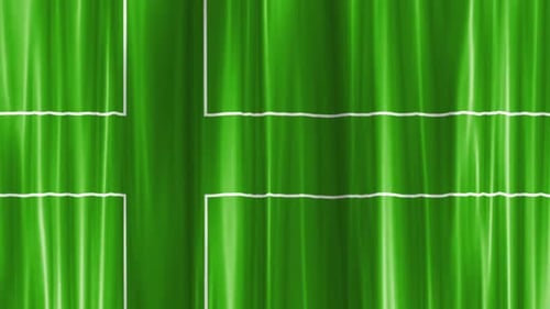 Abstract Green Fabric Waving Flag Pattern Seamless Loop Background