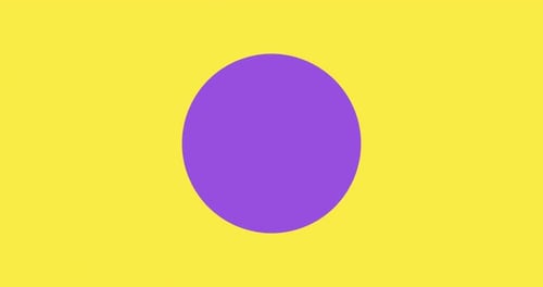 Simple Abstract Spiral Background Swirl or Twist Yellow and Purple Background Seamless Loop