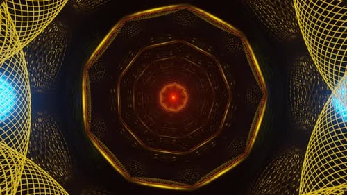 Los rayos de neón parpadean rítmicamente en un bucle VJ estroboscópico pulsante