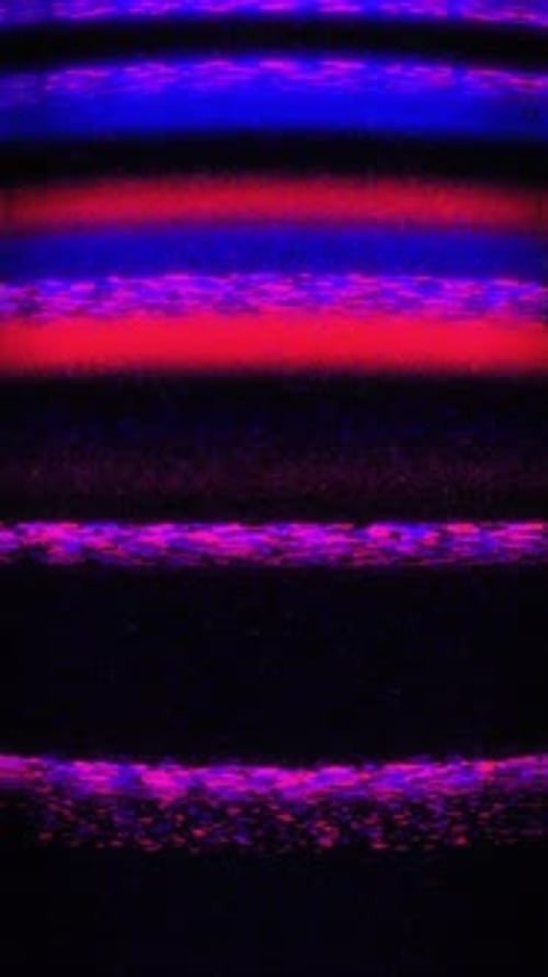 Retro Tv Static Red & Blue Vertical Noise