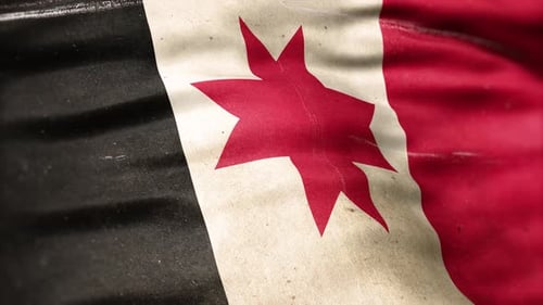 Grunge Flag Waving with Distressed Texture Loop