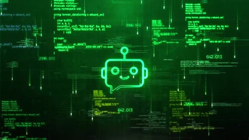 Chatbot Icon Hud Satelite Style Hologram Video