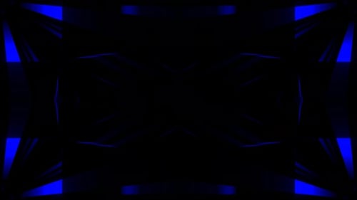 Deep Blue Flashing Striped Symmetrical Kaleidoscope Background Vj Loop In 4K
