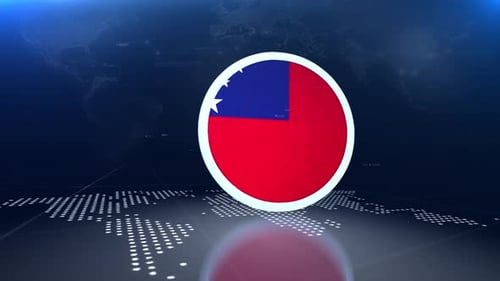 3D Digital Globe Reveal Opener with Abstract Chevron Elements