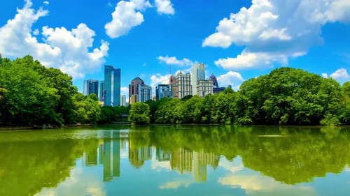 Breathtaking And Beautiful View Of Atlanta