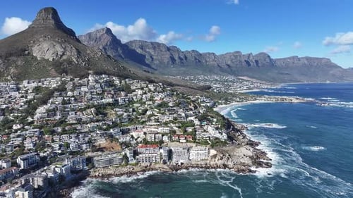 Camps Bay Beach At Cape Town In Western Cape South Africa.