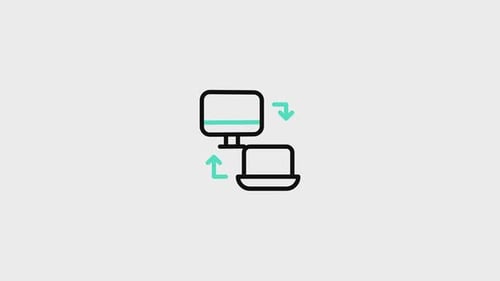 Responsives lineares animiertes Symbol