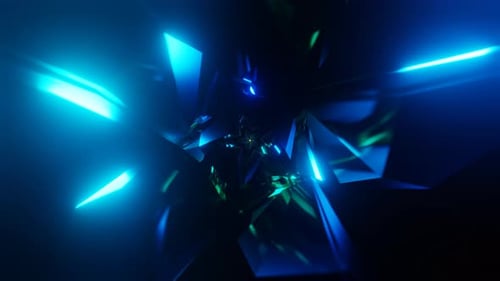 Vibrant VJ Loop Disco Strobe Lights Pulsate Neon Rhythms