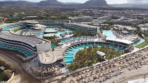 Aerial View of a Luxurious Resort in Crete