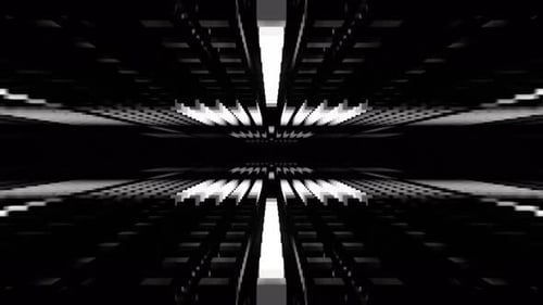 White Neon Flashing Disco Retro Light Background Vj Loop In 4K