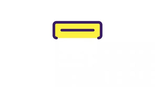 Icono animado de interfaz de usuario de color ATM