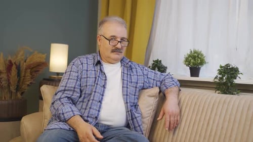 The man is disgusted.