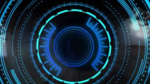 Futuristic Eye Scan User Interface Technology Intro