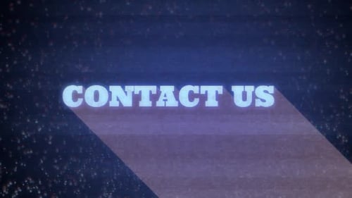 Glitch Effect Contact Us Text Animation