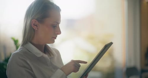 Businesswoman Consulting Project Office Business Work