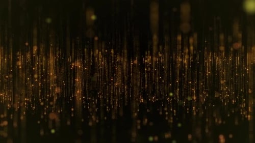 Gold Luxury Sparkling Glitter Star Dust Trail Loop Animation