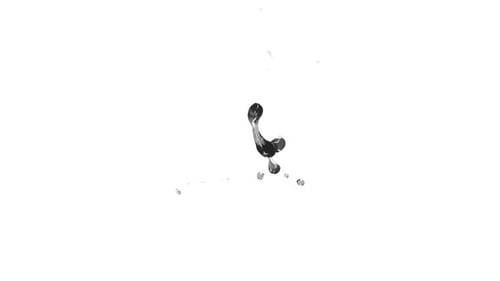 Abstract Black Liquid Droplets Science Animation