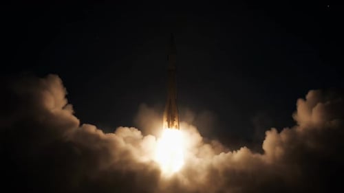 Night Rocket Launch