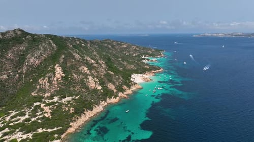 Coast as a background from top view. Waves and beach. Aerial landscape.
