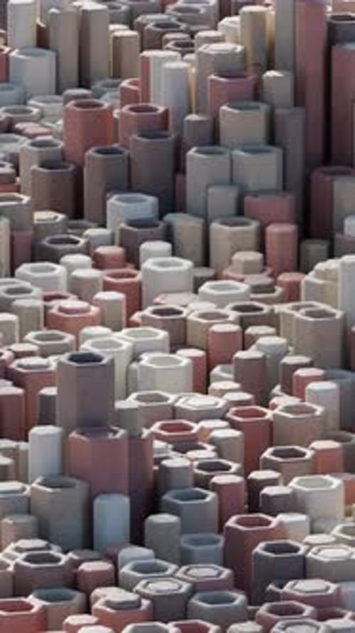 3d Animated Background of Hexagons in a Loop Satisfying Video