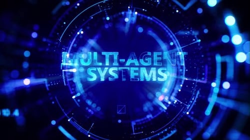 Futuristic Digital Text Reveal Background