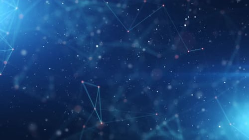 Abstract Digital Network Background with Connected Lines and Dots