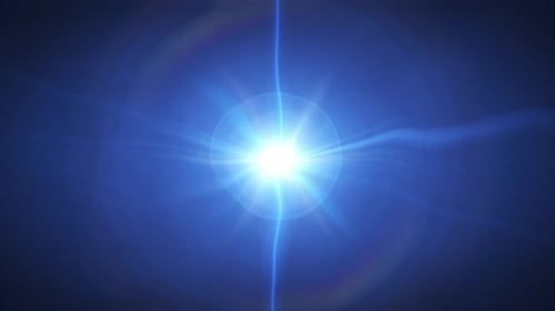 Cosmic energy lines. Optical lens flare effect