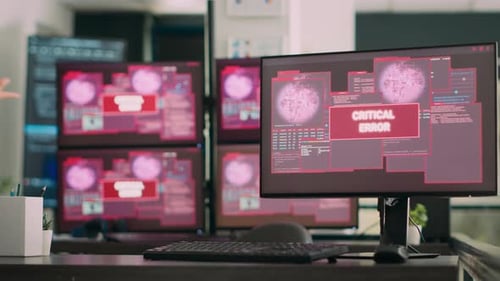 Team of Software Developers Dealing with Security Breach and Hacked It System