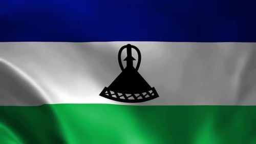 Animation du drapeau du Lesotho