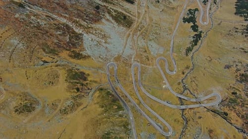 Famous Transfagarash Mountain Road