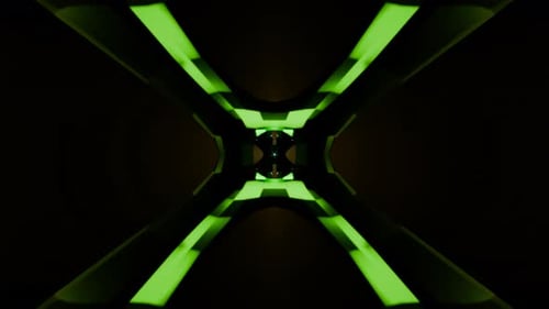 Abstract 3D Tunnel of Endless Geometry Ideal for Seamless VJ Loops