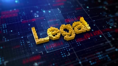 Futuristic Legal Text Animation on Digital Background