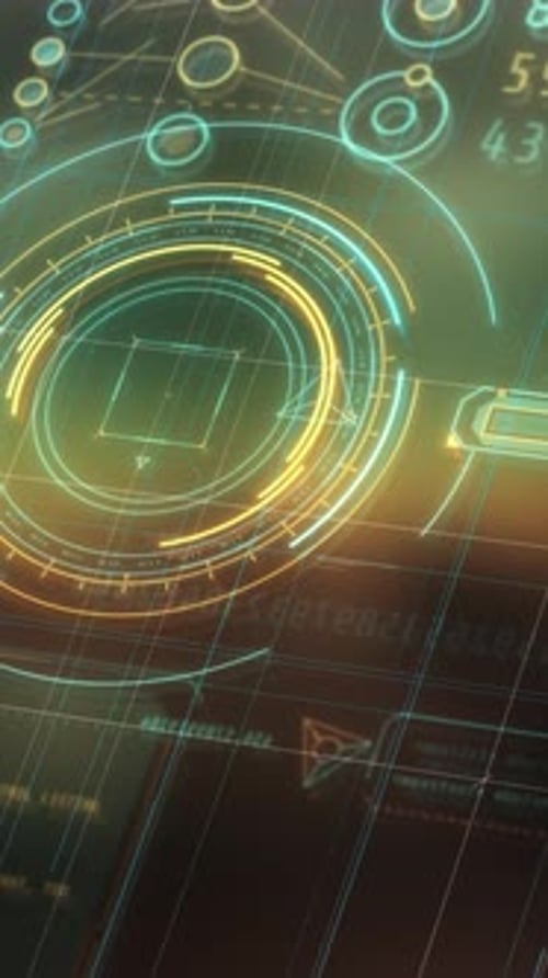 Espaço digital com inteligência artificial processando dados