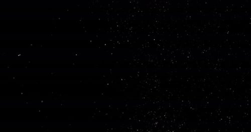 White Particles on a Black Background