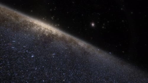 Galaxy Warp Speed Travel Through Starfield Animation