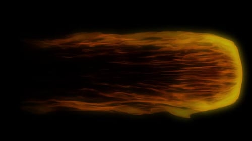 Dynamic Fluid Fire Streak Animation for Transition Effects