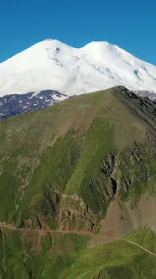 Mount Elbrus in Caucasus mountains