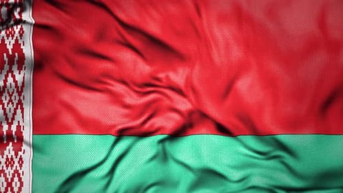 Belarus Realistic Country Flag