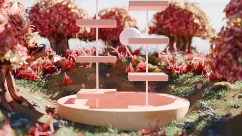 Animation satisfaisante en 3D avec Gumball Falling