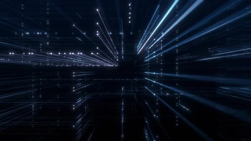 Blue Digital Grids Background