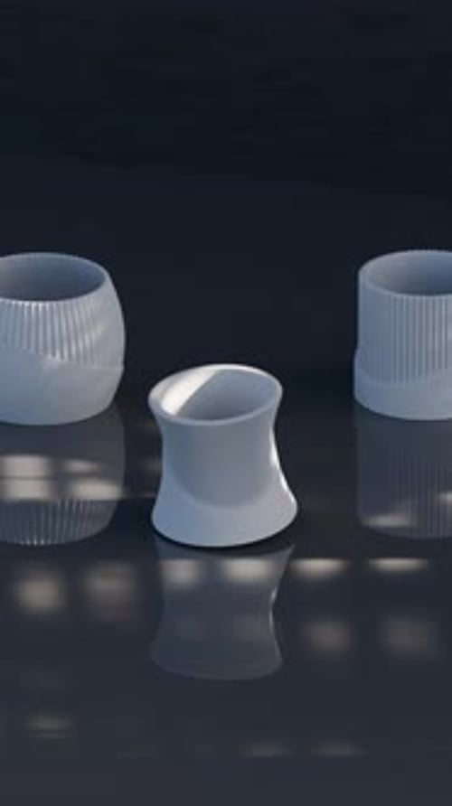 Vases Loop 3D Morph Animation