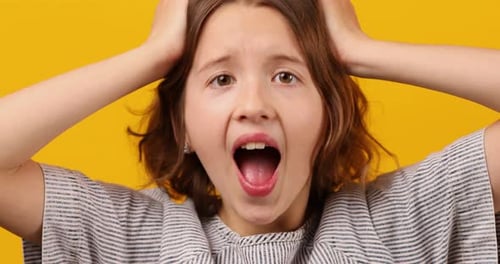 Girl's Mood Change From Stressed to Happy