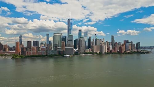 NYC Aerial View New York City Skyline Cityscape of Manhattan in USA New York City NYC Manhattan
