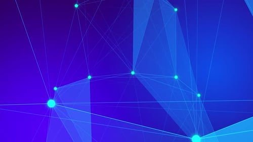 Blue Plexus Network Background Loop