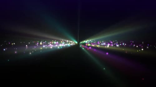 Dynamic Colorful Sparkle Lights Animation Background
