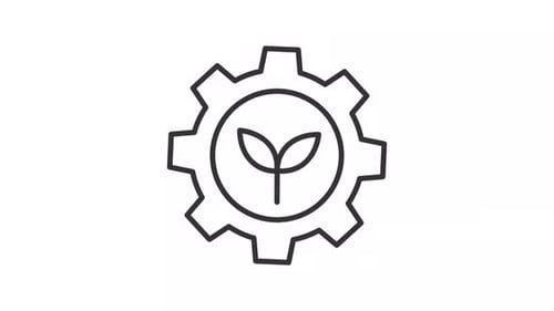 Sustainable technology line animation