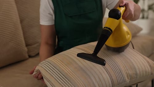 Steaming Pillow with Handheld Steamer for Cleaning at Home