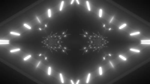 Abstract glowing tunnel with light streaks, futuristic motion