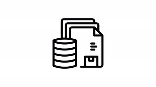 Animation Savings Document Icon